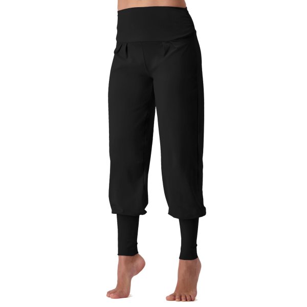 Yoga Hose | Damen | Lockere Hose | Schwarz - zum Schließen ins Bild klicken