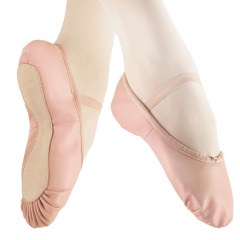 Ballet Shoe Leather Pink | Full Sole | Elite