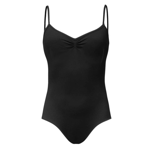 Leotard black | Cotton Spandex | Black | 'Odette' - Click Image to Close