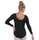 Ballet leotard Adult | Long Sleeves | Black | 'Carré'