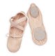 Leinen Ballettschuhe | StretchPro | Geteilte Sohle | Hellrosa