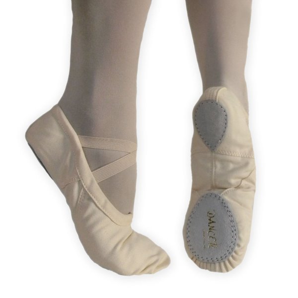 EXCEL Pink Normal/Wide Ballet Shoe Canvas Split Sole - Click Image to Close