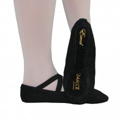 EXCEL BLACK Ballet Shoe Canvas Full Sole