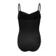 Leotard kids | Black | Gathered Front | Cotton Spandex | Odette