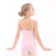 Cotton Spandex Leotard | Pink | Pinched front | 'Odette'