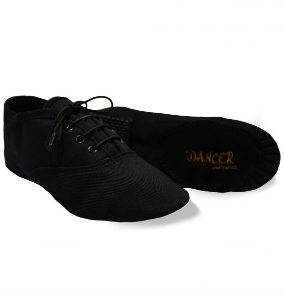 Jazz Shoes | Canvas | Split Sole | 'Oxford' - Click Image to Close