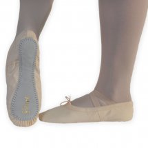 Ballett Schuhe | Aus Leinen | Ganze Sohle | International Pink