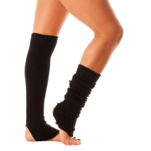 Black Legwarmer | Acryl | Stirrup | 60 cm - 23.6 inch