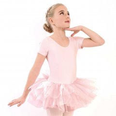 Tutu | Short Sleeve | Pink | Soft tulle | 'Alexandra'