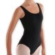 Leotard Women | Black Basic | Cotton Spandex | 'Rondo'