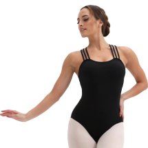 Leotard black | Women | Triple Cross Straps | 'Expression'