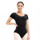 Women Leotard Tactel® | Short Sleeves | V-Front | 'Etude'