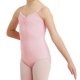 Cotton Spandex Leotard | Pink | Pinched front | 'Odette'