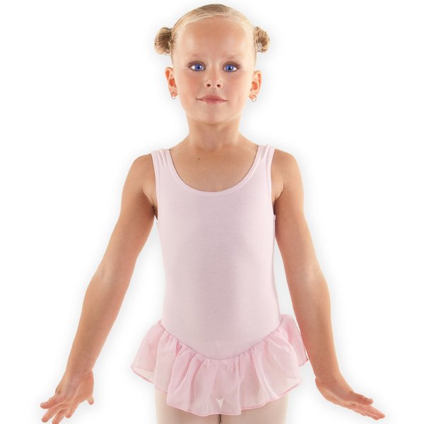 Ballet leotard girl | Cotton Spandex | Short skirt | 'Ballerina' - Click Image to Close