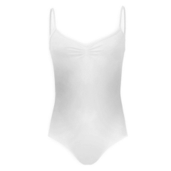 Classical Leotard | White | Cotton Spandex | 'Odette'