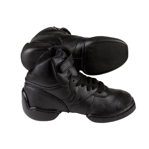 black high top dance sneakers