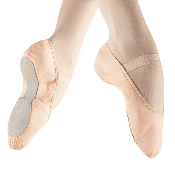 Stretch Balletshoes | Canvas | Pink | Full sole | Eleve - Click Image to Close