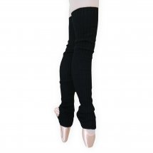 Long Legwarmer | Black | With Stirrup | 90 cm / 35.4 inch