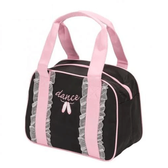 Ruffle bag black | Ballet bag | Girls - Click Image to Close