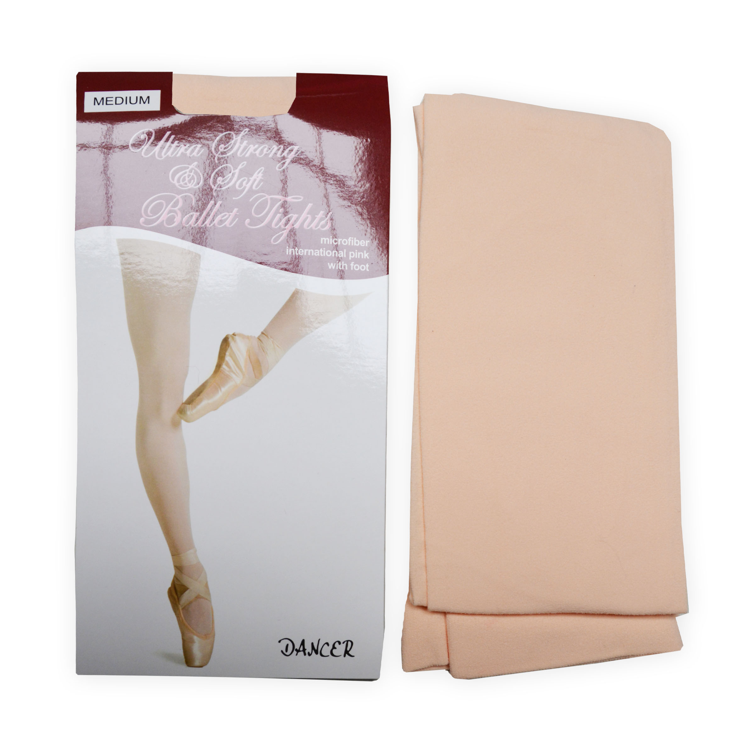 Footed tights pink [SALE_tights_red_packaging] : Dance and ballet ...